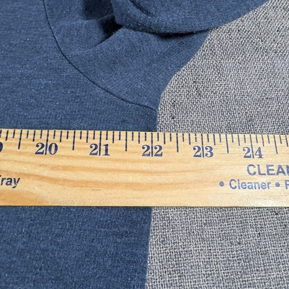 TravisMathew Sweatshirt Men Large Blue Heathered Lightweight Crewneck Pima Blend
